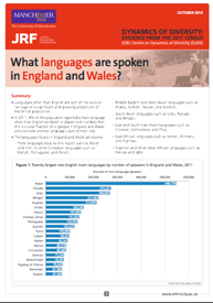 Front cover of: Census briefing: What languages are spoken in England and Wales?