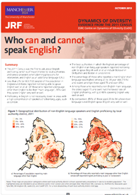 Front cover of: Census briefing: Who can and cannot speak English?