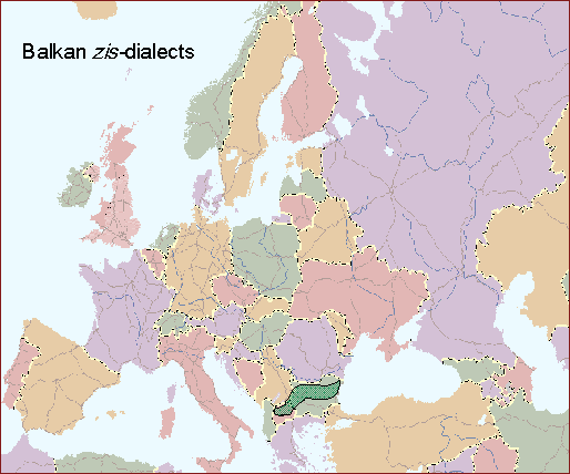 The Balkan zis-dialects