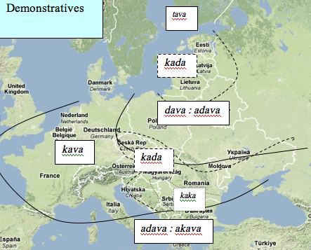 Map 5: Demonstratives